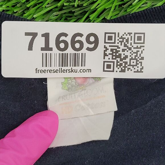 Vintage Y2K Fruit-of-The-Loom Shirt Womens 3XL 27x30 Black - Picture 6 of 13